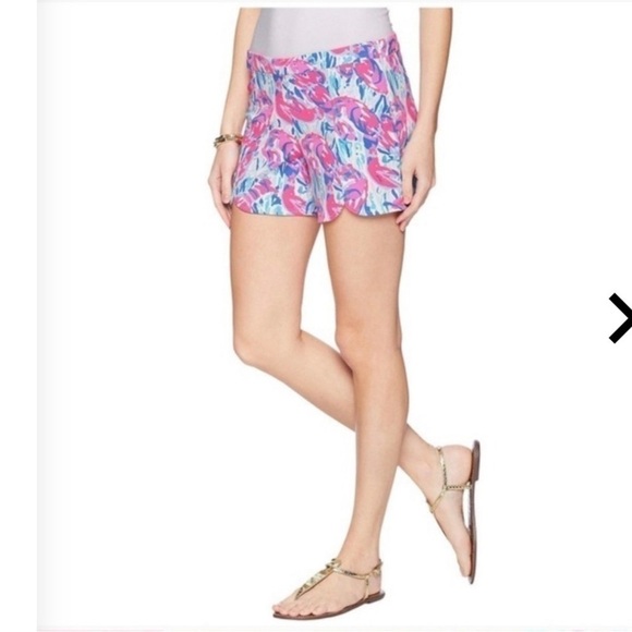 Lilly Pulitzer Hazelle Stretch Shorts Beyond The Sea (29185) 4 - Picture 13 of 13